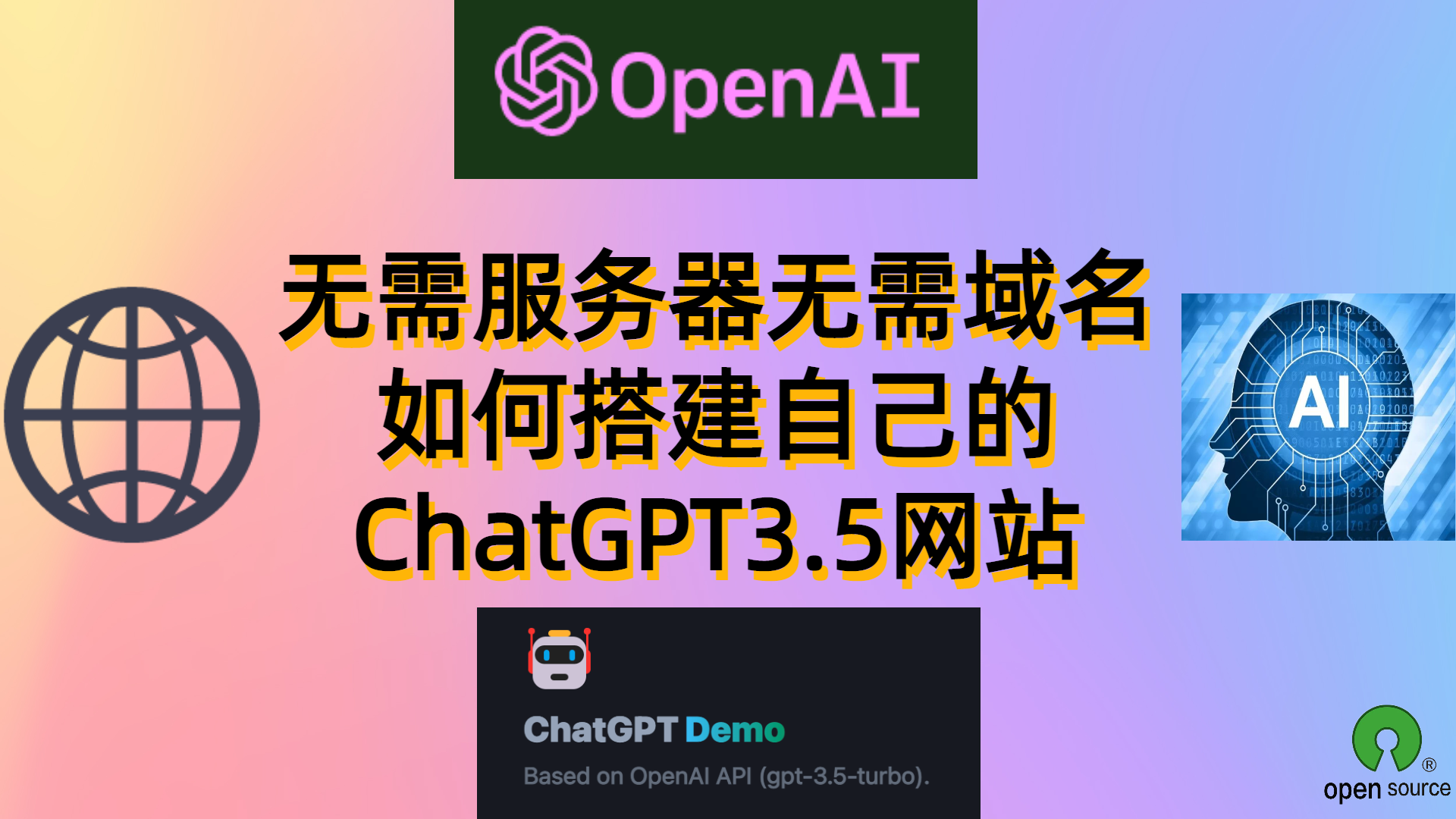 无需服务器无需域名如何搭建自己的ChatGPT3.5网站